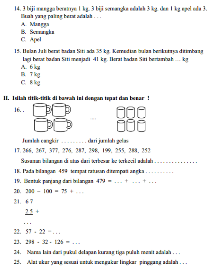 Menaklukkan Matematika Kelas 3 Semester 1 Panduan Latihan Soal Efektif
