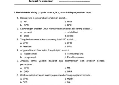 5 Soal Ujian PKN Kelas 4 Semester 2 yang Wajib Tahu Sebelum Ujian