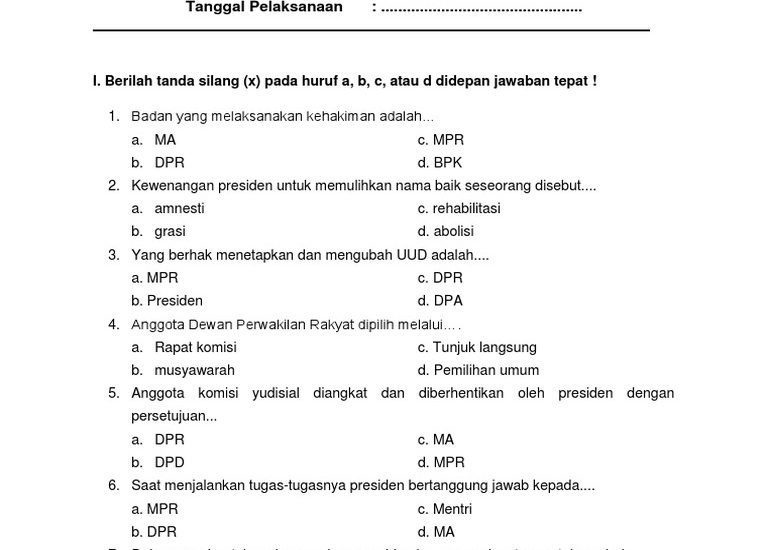 5 Soal Ujian PKN Kelas 4 Semester 2 yang Wajib Tahu Sebelum Ujian