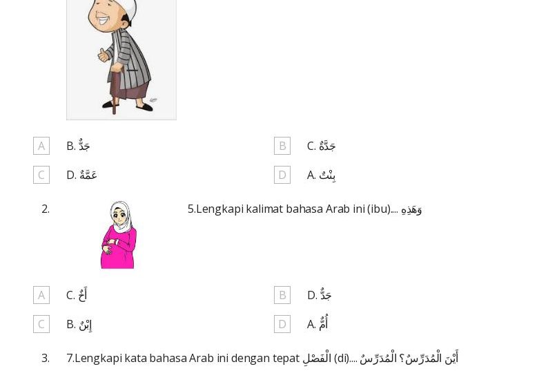 Terbukti 5 Soal Bahasa Arab Kelas 4 yang Paling Sering Muncul
