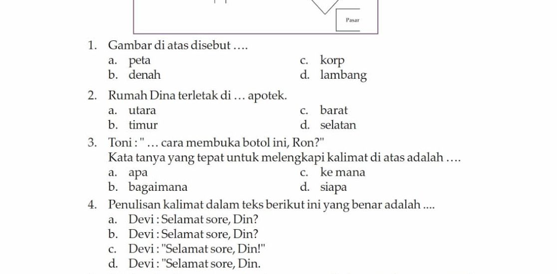 Ternyata 40 Contoh Soal Bahasa Indonesia Kelas 4 Semester 2 yang Wajib Diketahui