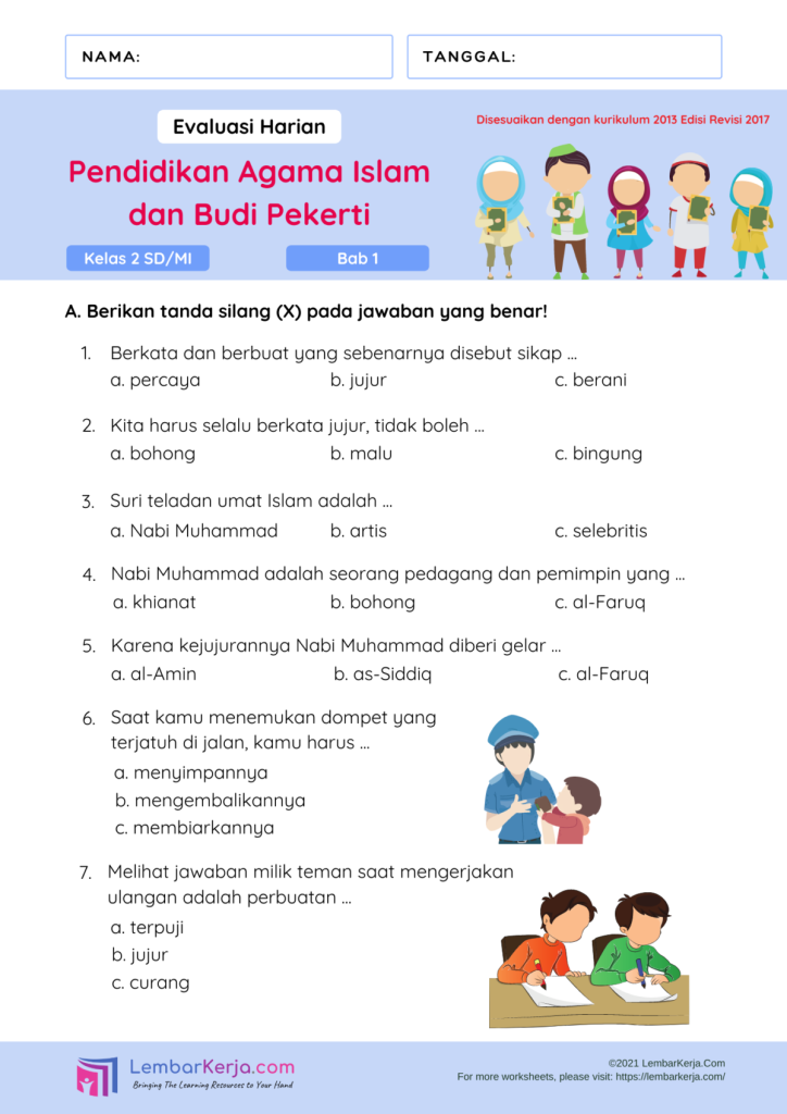 Ternyata Ini Soal Agama Kelas 5 Semester 1 dan Kunci Jawaban yang Wajib Tahu