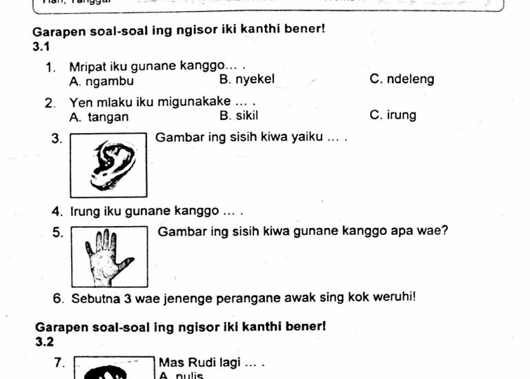 soal bahasa jawa kelas 1